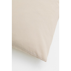H&M Home Бавовняна наволочка - Світло-бежева 0824403004 | 0824403004