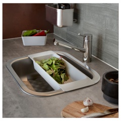 IKEA FYNDIG ФУНДІГ Мийка врізна одинарна, нержавіюча сталь, 46x40 см 90202126 | 902.021.26