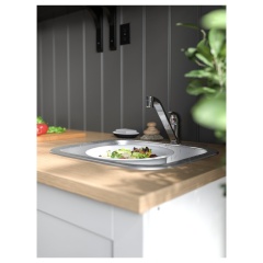 IKEA FYNDIG ФУНДІГ Мийка врізна одинарна, нержавіюча сталь, 46x40 см 90202126 | 902.021.26