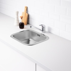 IKEA FYNDIG ФУНДІГ Мийка врізна одинарна, нержавіюча сталь, 46x40 см 90202126 | 902.021.26