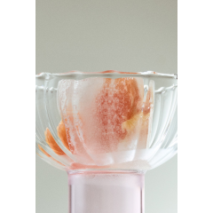 H&M Home Склянка на ніжці, 2 шт - Рожевий / Прозорий 1306236001 | 1306236001