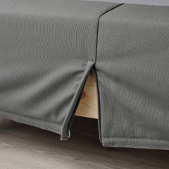 IKEA LYNGÖR Диван-кровать, Valevåg средней жесткости / светло-синий темно-серый, 140x200 см 09610983 | 096.109.83