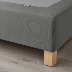 IKEA LYNGÖR Реечное основание матраса, включая ногу/темно-серый, 90x200 см 99608278 | 996.082.78