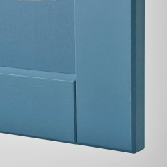 IKEA METOD МЕТОД Підлогова шафа для мийки, білий / Лерхюттан синій, 60x60 см 09600494 | 096.004.94