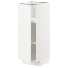 IKEA METOD МЕТОД Підлогова шафа з полицями, білий/ВЕДДІНГЕ білий, 30x37 см 09466669 | 094.666.69