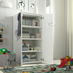 IKEA SMÅSTAD СМОСТАД / PLATSA ПЛАТСА Гардероб, білий береза/3 полиці, 60x57x123 см 29483352 | 294.833.52