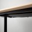 IKEA BEKANT БЕКАНТ Письменный стол угловой, правое, дубовый шпон беленый / черный, 160x110 см 19282877 192.828.77