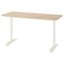 IKEA BEKANT БЕКАНТ Письменный стол, дубовый шпон беленый / белый, 140x60 см 49282668 492.826.68