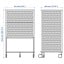 IKEA BEKANT БЕКАНТ Модуль с электронным замком, сетка белый, 61x101 cм 59286963 592.869.63