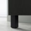 IKEA BESTÅ БЕСТО Комбинация для хранения с дверцами, черно-коричневый Lappviken / Sindvik черно-коричневое стекло прозрачное, 180x42x112 см 69208026 692.080.26