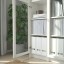 IKEA BILLY БИЛЛИ / OXBERG ОКСБЕРГ Шкаф-витрина, белый, 120x30x202 см 69281804 692.818.04