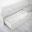 IKEA BRIMNES БРИМНЭС Кровать двуспальная с ящиками, белый / Luröy, 160x200 см 09902934 099.029.34