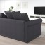 IKEA GRÖNLID ГРЕНЛИД 4-местный диван с козеткой, Sporda темно-серый 79408567 794.085.67