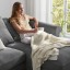 IKEA GRÖNLID ГРЕНЛИД 4-местный диван с козеткой, Ljungen серый 79409072 794.090.72
