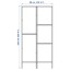 IKEA HÄLLAN ХЭЛЛАН Комбинация для хранения с дверцами, белый, 90х47х167 см 99249520 992.495.20