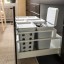 IKEA HÅLLBAR ХОЛЛБАР Решение для сортировки мусора, для кухонных ящиков METOD с вентиляцией / светло-серый, 42 л 29308829 293.088.29