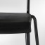 IKEA STIG СТИГ Табурет барный со спинкой, черный / черный, 63 см 30498418 304.984.18
