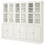 IKEA HAVSTA ХАВСТА Комбинация для хранения с стеклянными дверями, белый, 243x47x212 cм 39265971 392.659.71