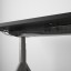 IKEA IDÅSEN ИДОСЕН Письменный стол с регулировкой высоты, черный / темно-серый, 160x80 см 49280990 492.809.90