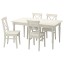 IKEA INGATORP ИНГАТОРП / INGOLF ИНГОЛЬФ Стол и 4 стула, белый, 155/215 см 29917307 299.173.07