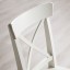 IKEA DANDERYD ДАНДЭРЮД / INGOLF ИНГОЛЬФ Стол и 4 стула, дубовый шпон беленый / белый, 130x80 см 69392538 693.925.38