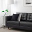 IKEA LANDSKRONA ЛАНДСКРУНА 4-местный диван, с шезлонгом / Grann / Bomstad черный / дерево 49032410 490.324.10