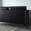 IKEA LANDSKRONA ЛАНДСКРУНА 4-местный диван, с шезлонгом / Grann / Bomstad черный / металл 29032406 290.324.06