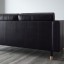 IKEA LANDSKRONA ЛАНДСКРУНА 3-местный диван, с шезлонгом / Grann / Bomstad черный / дерево 59031877 590.318.77