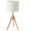 IKEA LAUTERS ЛАУТЕРС Лампа настольная, ясень / белый 50404895 504.048.95
