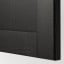 IKEA METOD МЕТОД Навесной горизонтальный шкаф / 2двери, нажимной механизм, черный / Lerhyttan черная морилка, 80x80 см 79393797 793.937.97