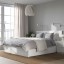 IKEA MALM МАЛЬМ Кровать двуспальная с 4 ящиками, белый / Leirsund, 180x200 см 99019920 990.199.20