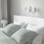 IKEA MALM МАЛЬМ Кровать двуспальная с 2 ящиками, белый / Линдбаден, 140x200 см 59494995 594.949.95