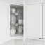 IKEA METOD МЕТОД Угловой навесной шкаф с каруселью, белый / Stensund бежевый, 68x100 см 79407978 794.079.78