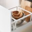 IKEA METOD МЕТОД / MAXIMERA МАКСИМЕРА Напольный шкаф с ящиками, белый / Bodbyn серый, 40x60 см 49913983 499.139.83