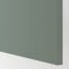 IKEA METOD МЕТОД Навесной горизонтальный шкаф / 2двери, нажимной механизм, белый / Bodarp серо-зеленый, 80x80 см 49394519 493.945.19