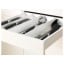 IKEA METOD МЕТОД / MAXIMERA МАКСИМЕРА Напольный шкаф с ящиками, белый / Bodbyn серый, 60x60 см 99913985 999.139.85