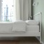 IKEA NESTTUN НЕСТТУН Кровать двуспальная, белый / Lönset, 140x200 см 29158047 291.580.47
