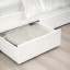 IKEA SONGESAND СОНГЕСАНД Кровать двуспальная с 4 ящиками, белый / Luröy, 160x200 см 39241348 392.413.48