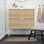 IKEA TOFTBO ТОФТБУ Коврик для ванной, темный бежевый, 50x80 см 10467583 104.675.83