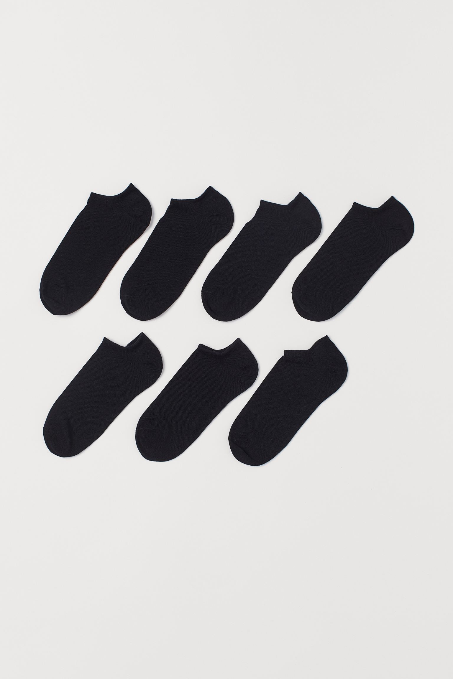 H&M Home Короткі шкарпетки, 7 пар, Чорний, Різні розміри 0372860001 | 0372860001