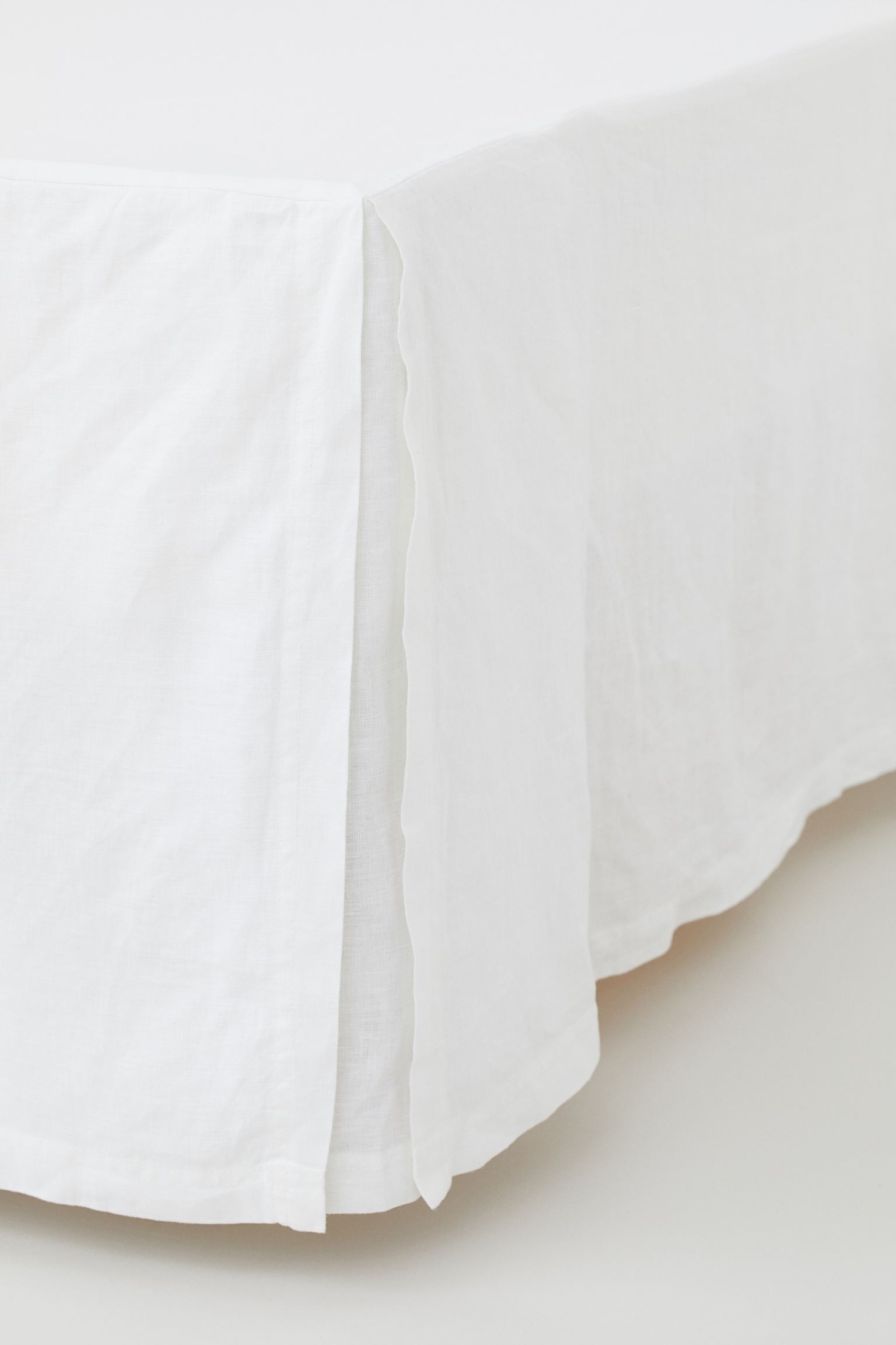 H&M Home Лльняний підзор для ліжка, Білий, Різні розміри 0460914001 | 0460914001