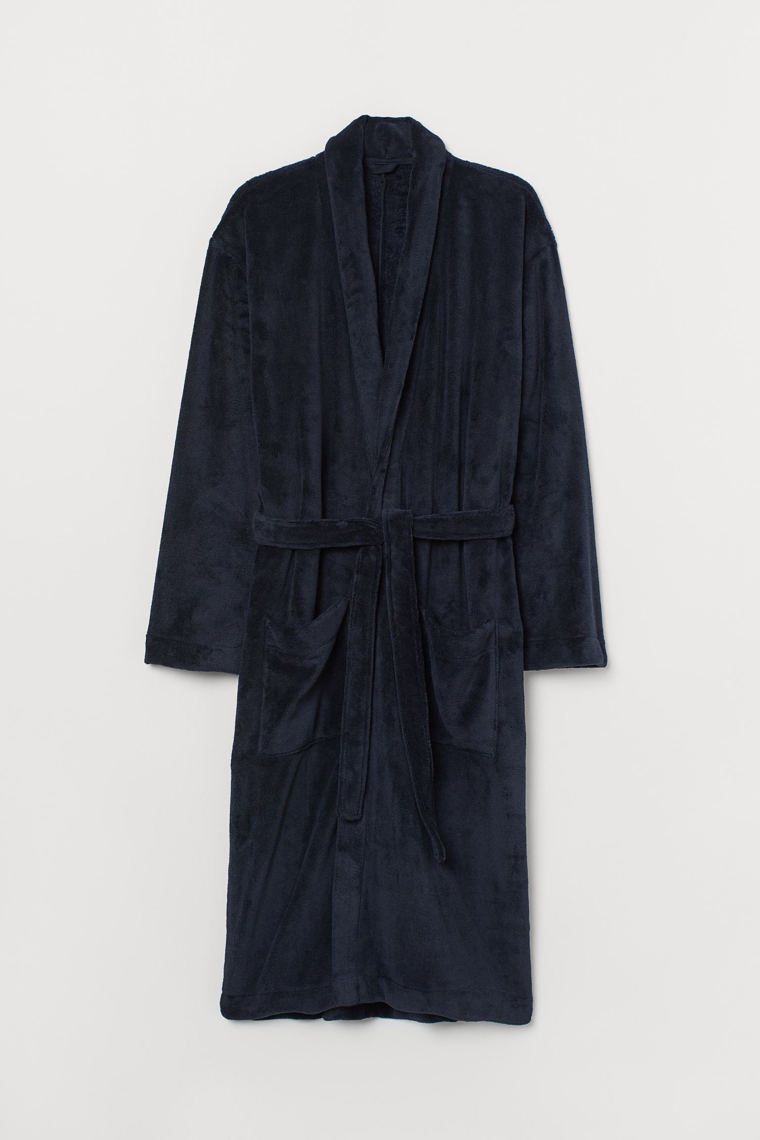 H&M Home Флісовий халат, Темно синій, Різні розміри 0575238006 | 0575238006