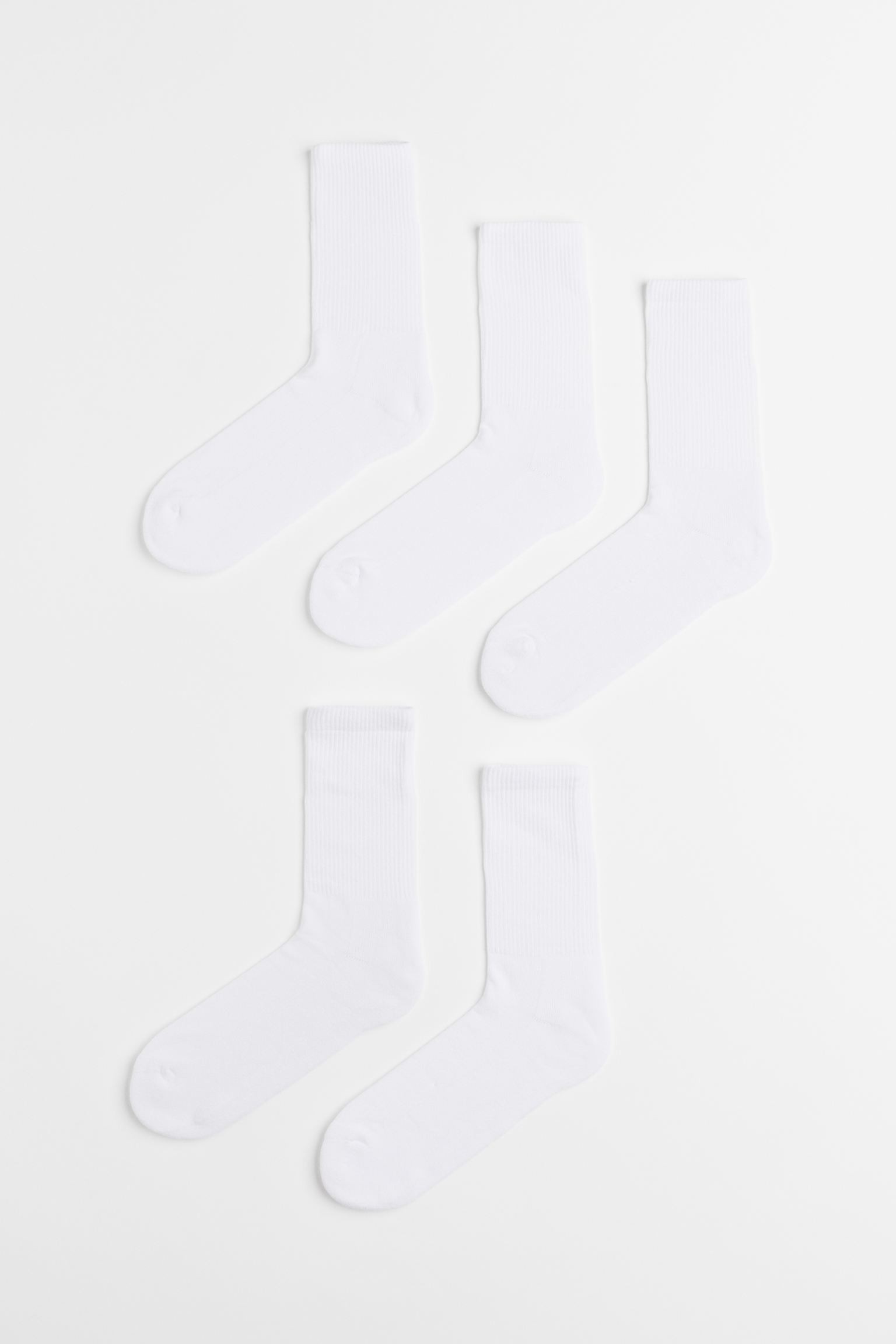 H&M Home Шкарпетки, 5 пар, Білий, Різні розміри 0647207031 | 0647207031