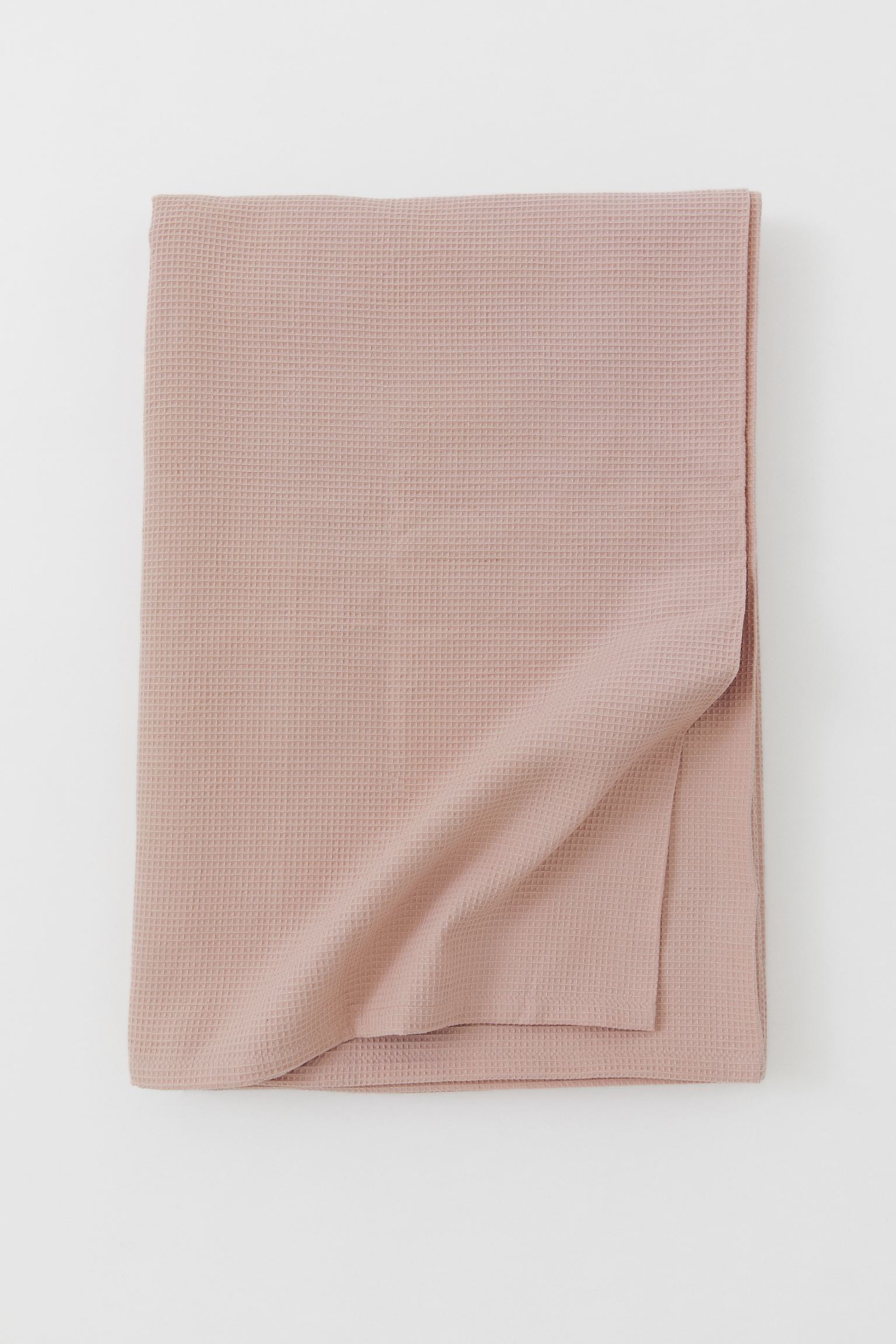 H&M Home Покривало вафельного плетіння, блідо рожевий, 180x250 0691573009 | 0691573009