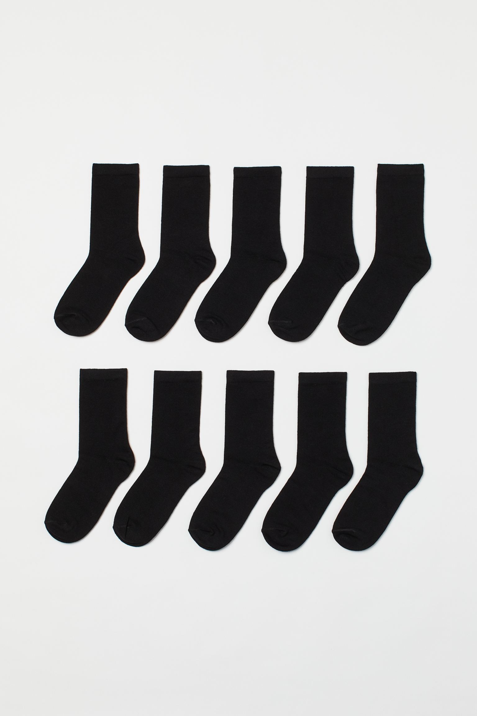 H&M Home Шкарпетки, 10 пар, Чорний, Різні розміри 0717816001 | 0717816001