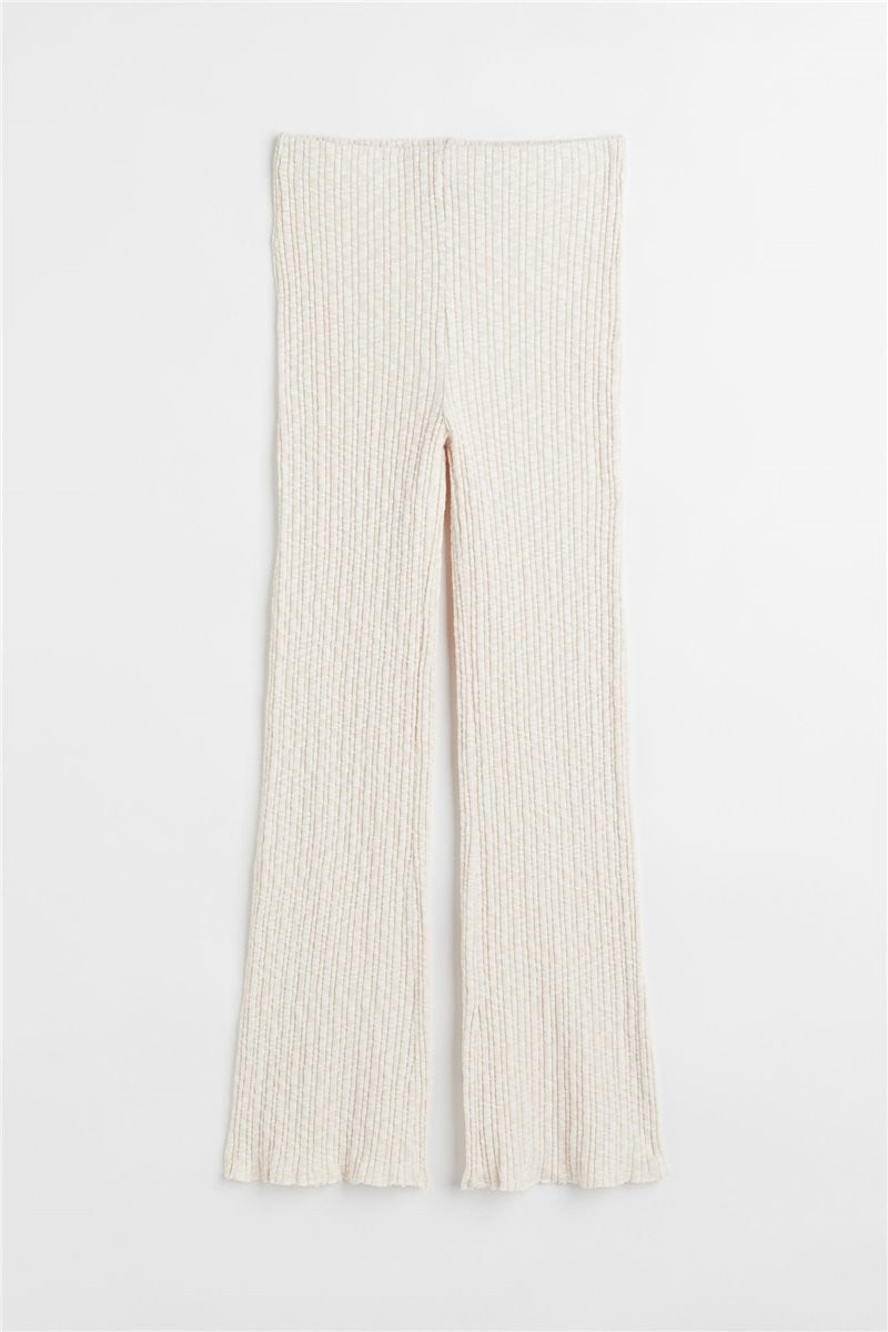 H&M Home Трикотажні брюки в рубчик, вершковий, Різні розміри 1067270003 | 1067270003