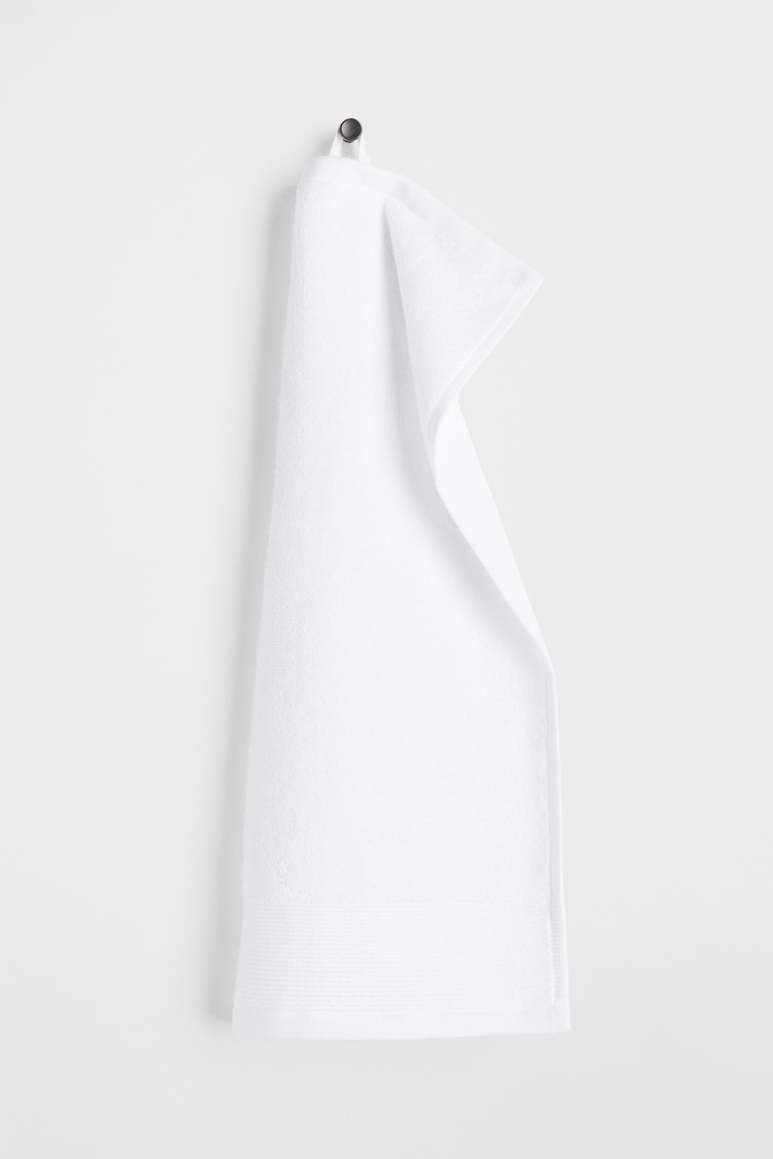 H&M Home Бавовняний махровий рушник для гостей, Білий, 30x50 1074989001 | 1074989001