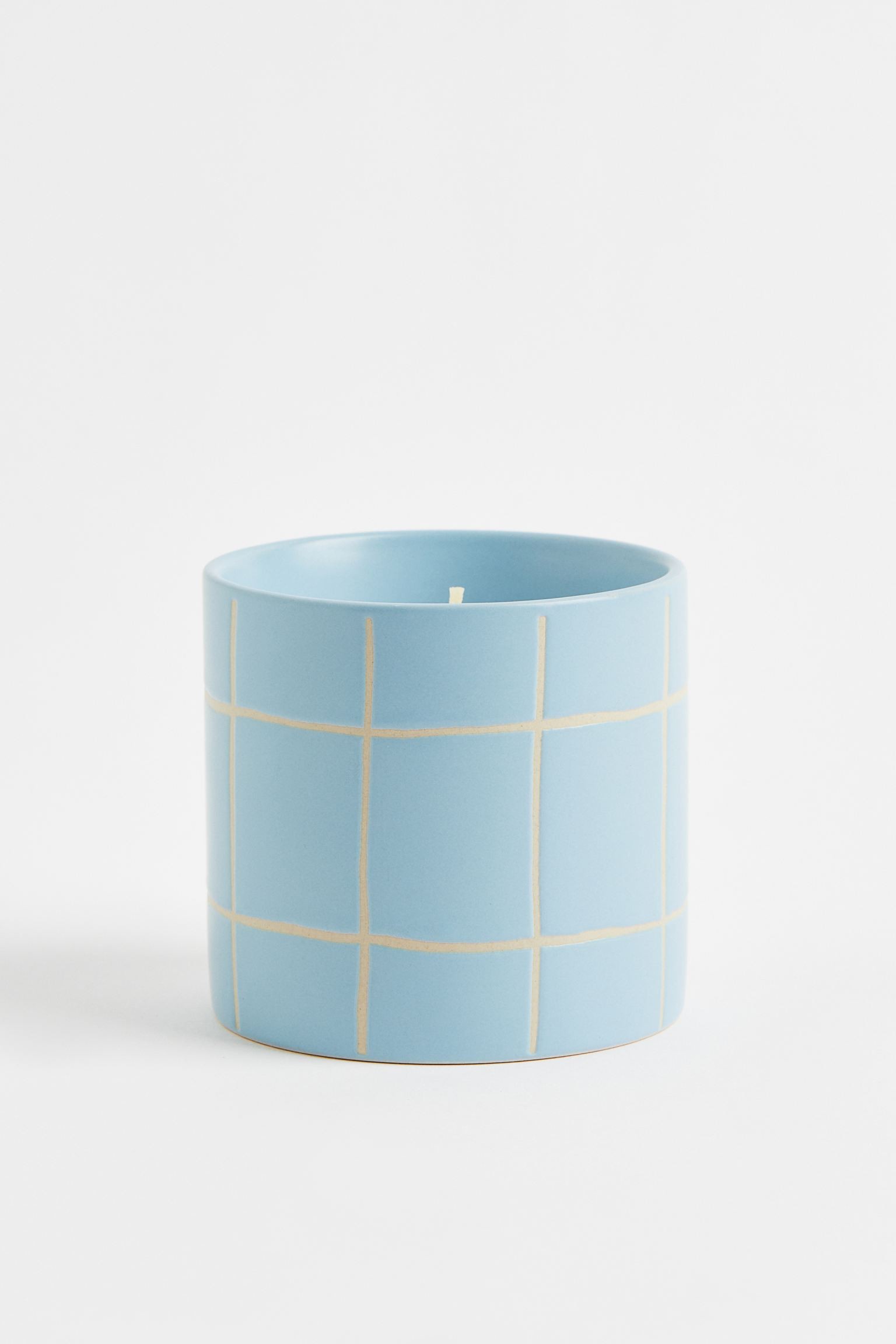 H&M Home Ароматична свічка в керамічному контейнері, Блакитний/вічнозелений ліс 1076987006 | 1076987006