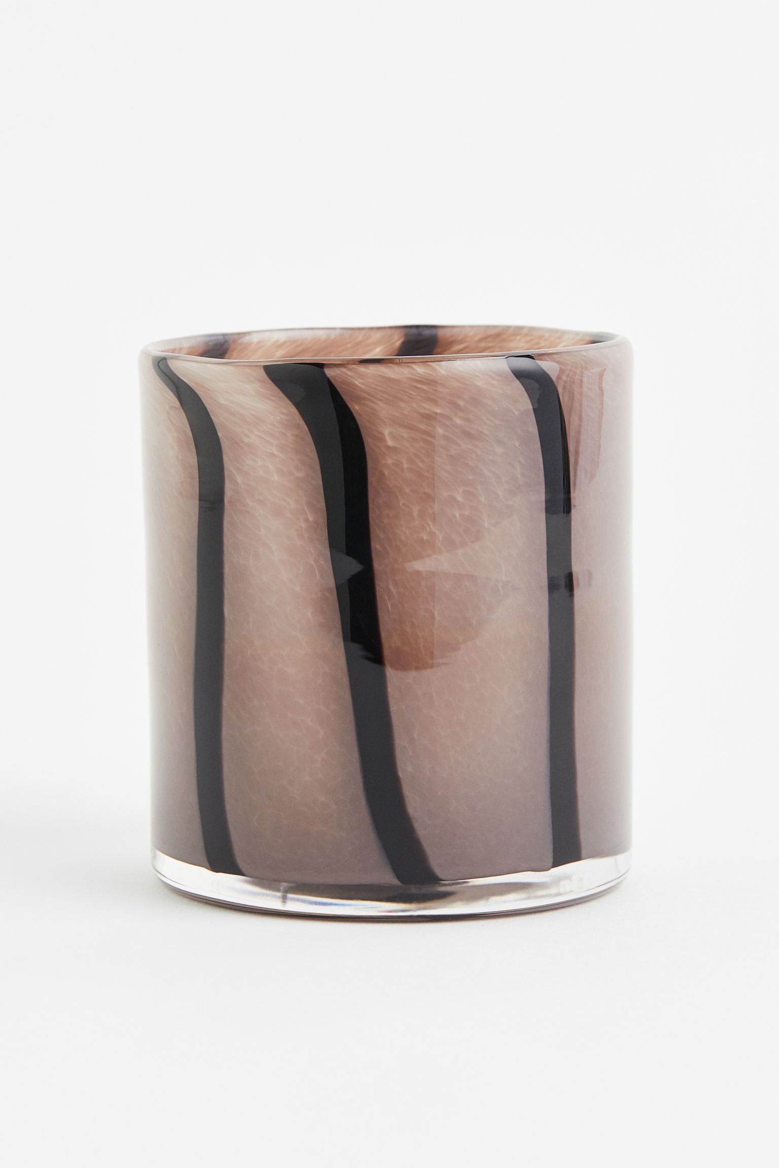 H&M Home Скляний свічник, темно-бежевий 1095039002 | 1095039002