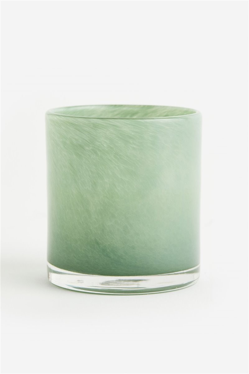 H&M Home Скляний свічник, Світло зелений 1095039006 | 1095039006